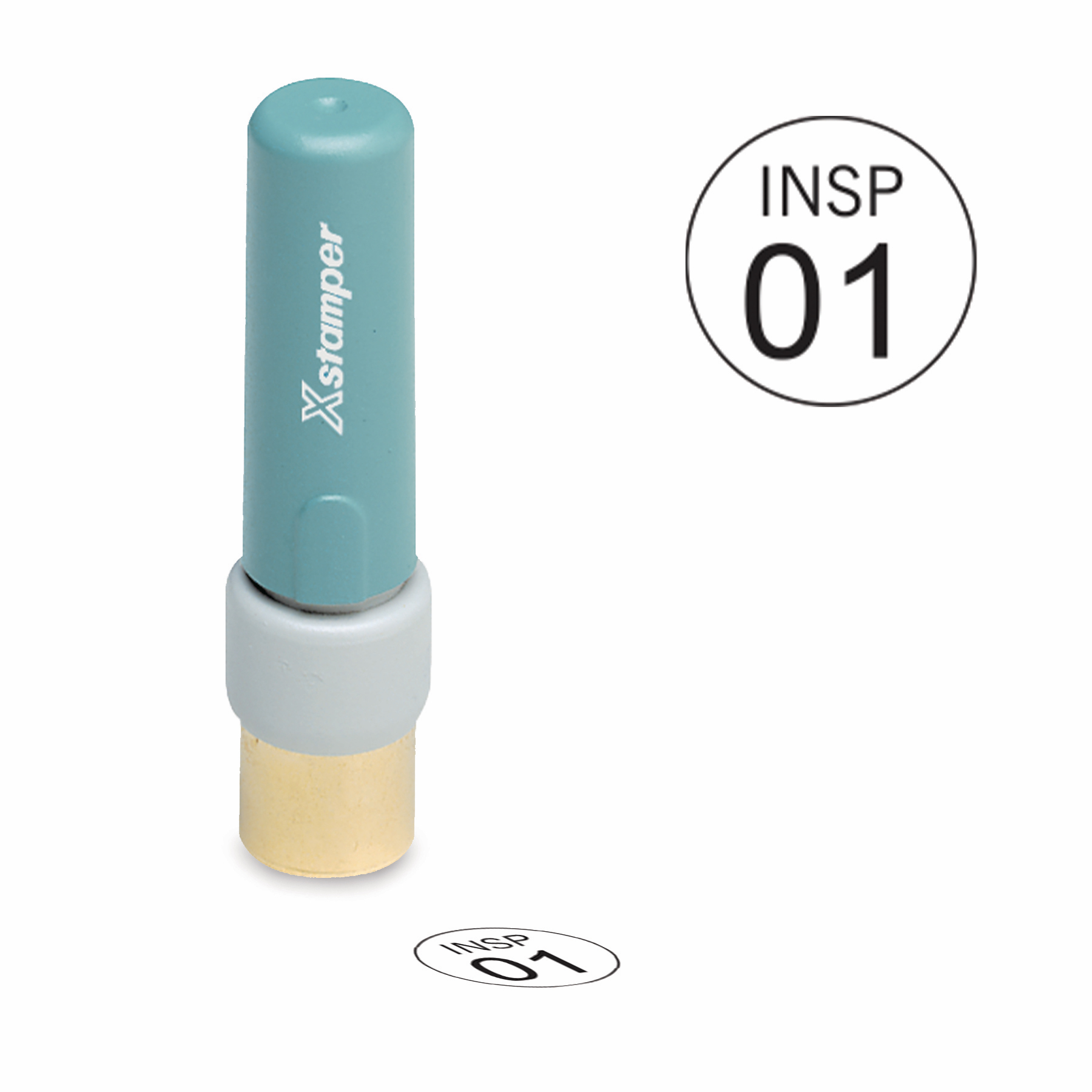 Custom Circle Inspection Stamp N30 Xstamper Pre Inking Stamp Winmark