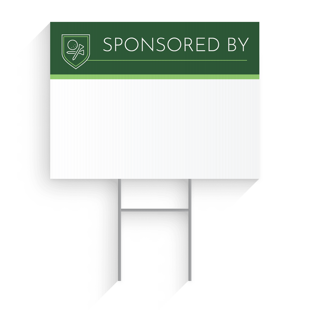 Sponsored By Golf Tournament Signs Winmark Stamp & Sign Stamps and