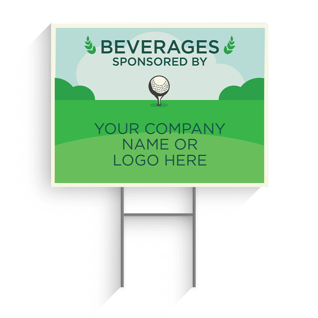 Beverages Sponsor Golf Tournament Signs Design 10 Winmark Stamp