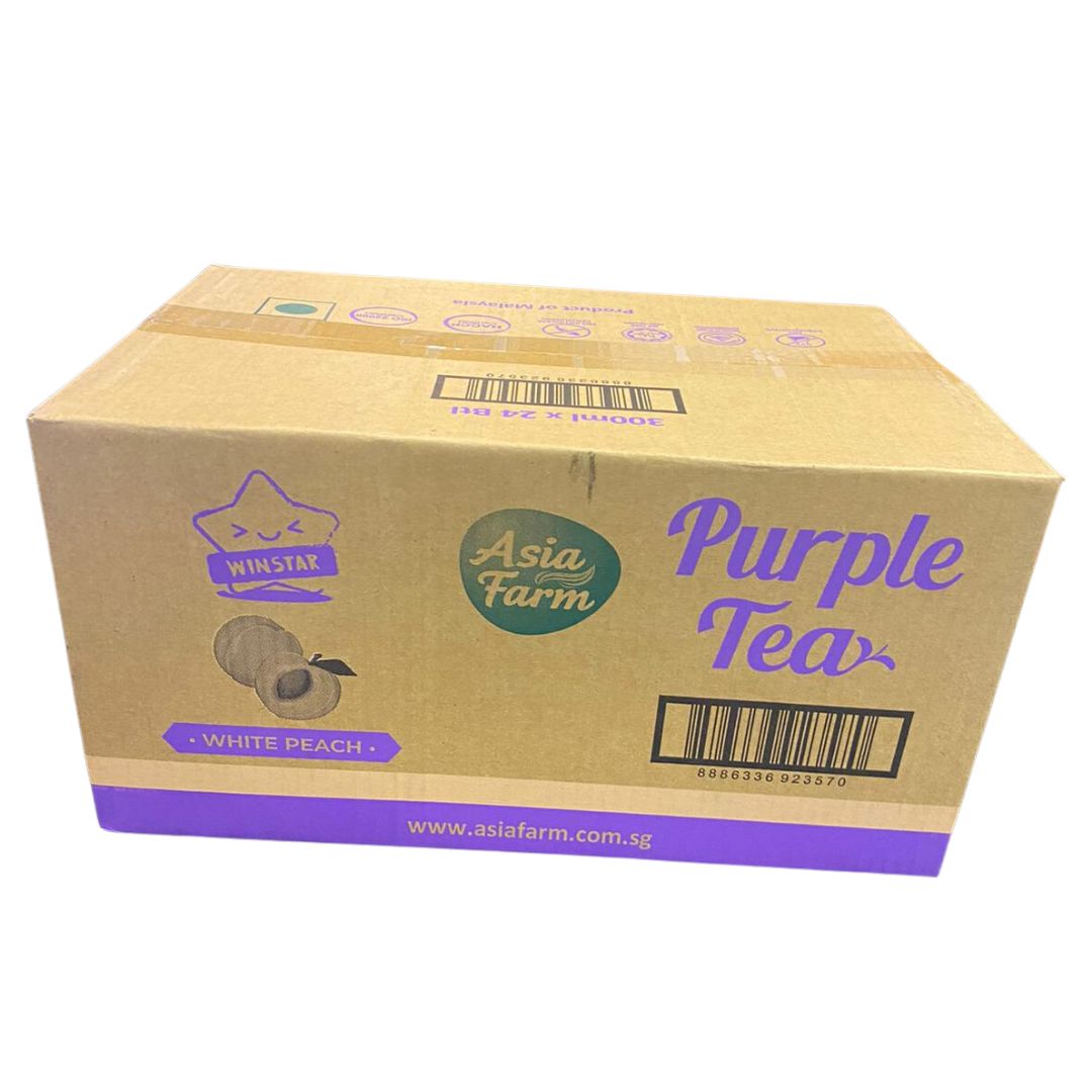 Asia Farm Purple Tea (Healthier choice/Antioxidant) White Peach 300 ml