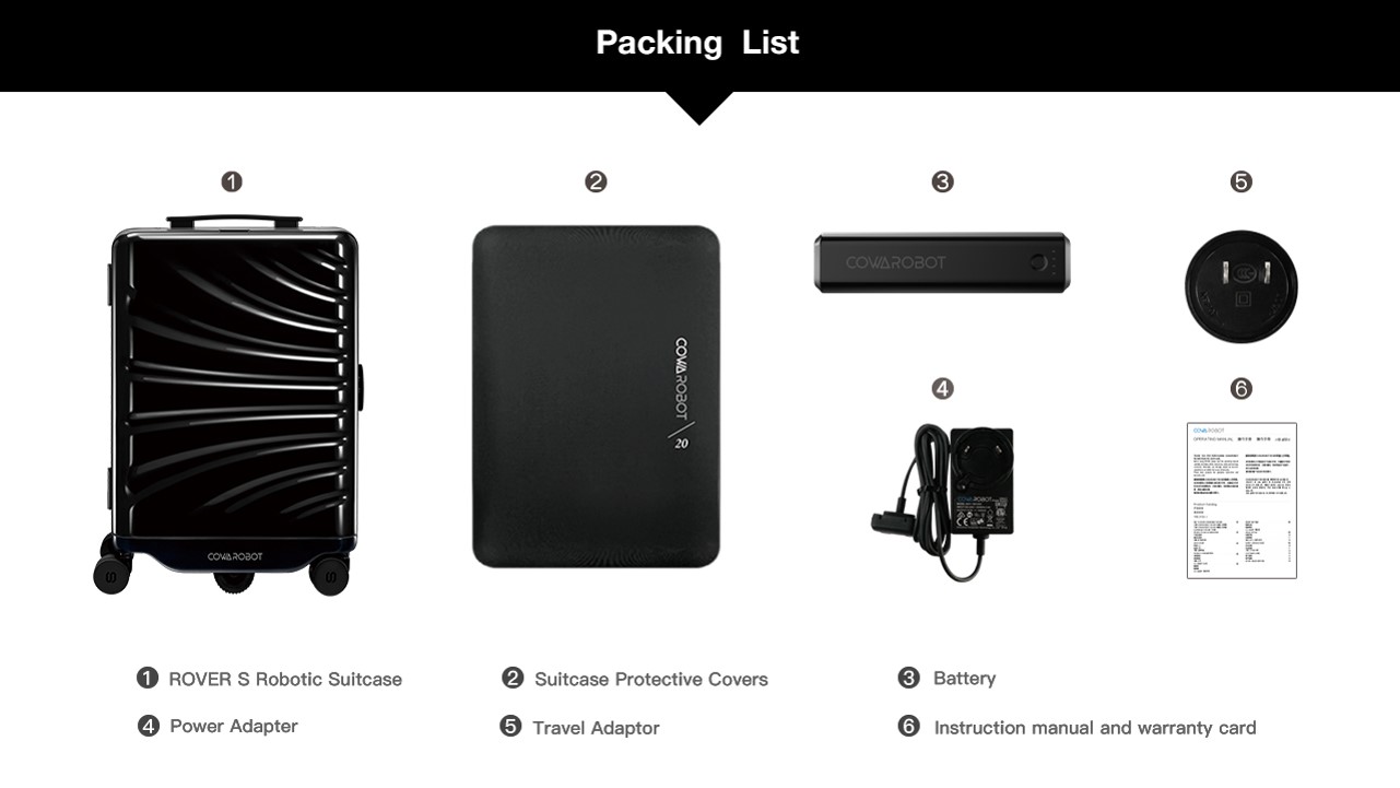 COWAROBOT Smart Luggage Autofollow 20″ Carryon Suitcase with USB