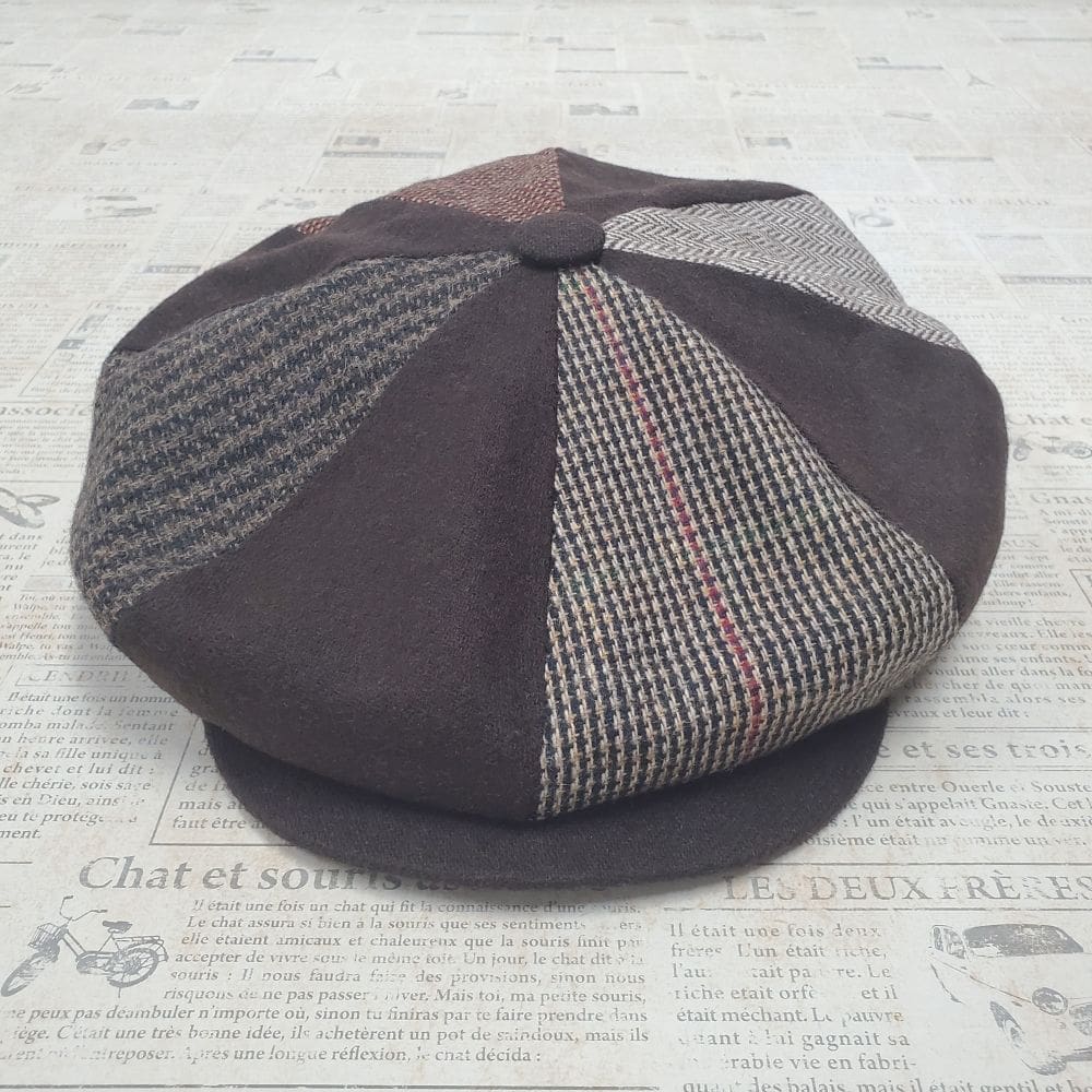 Brown Patch Wool Apple Newsboy Cap Winner Caps MFG. Company