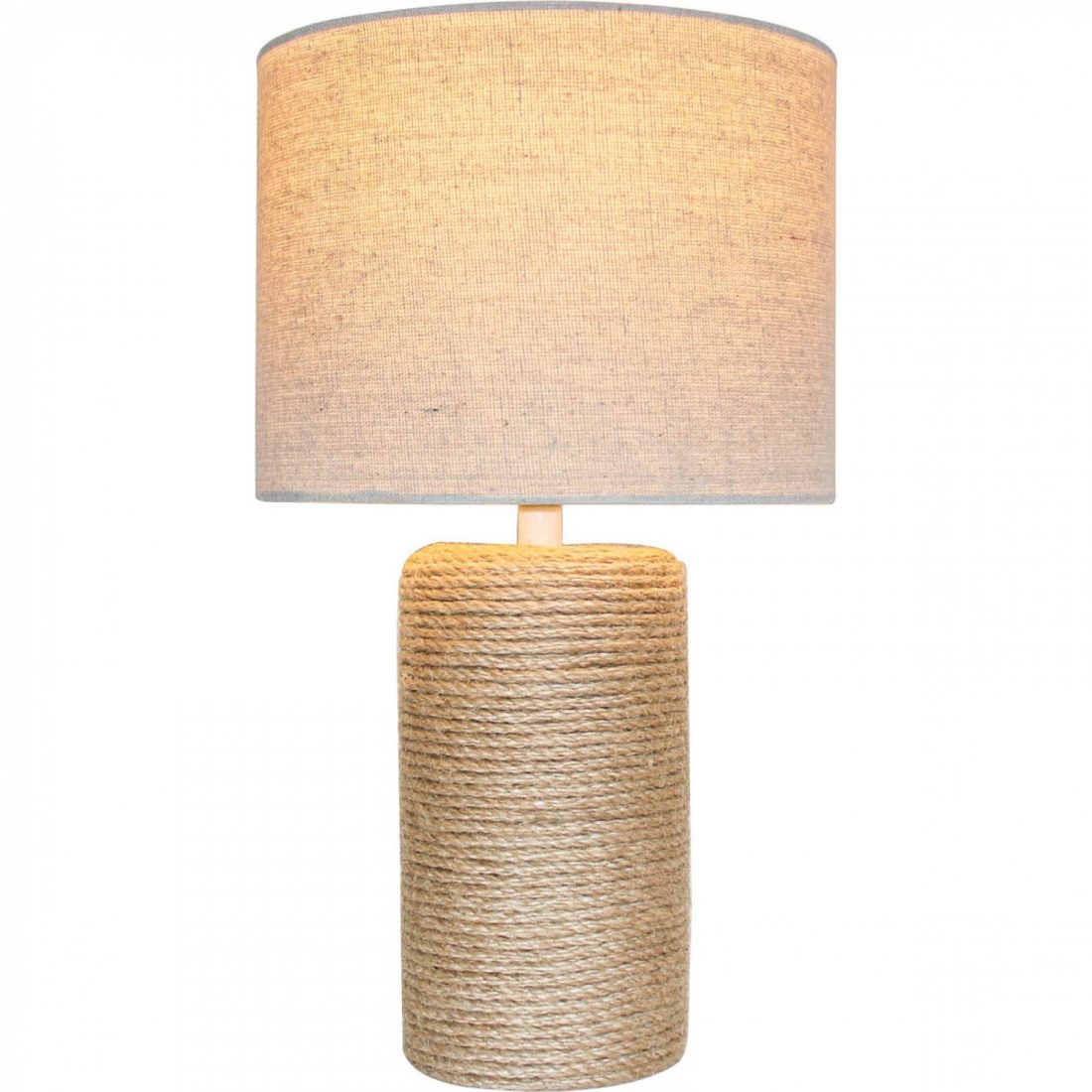 Table Lamp Linen Shade Lamp Rope Lamp Rustic Lamp [36cmH] Decor