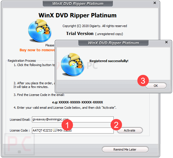 100 Coupon WinX DVD Ripper Platinum Key Free Lifetime Code