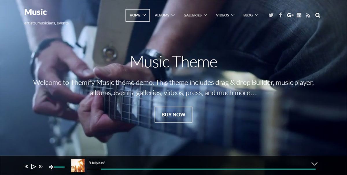 55+ Best WordPress Themes for Groups, Bands and Musicians (2018)