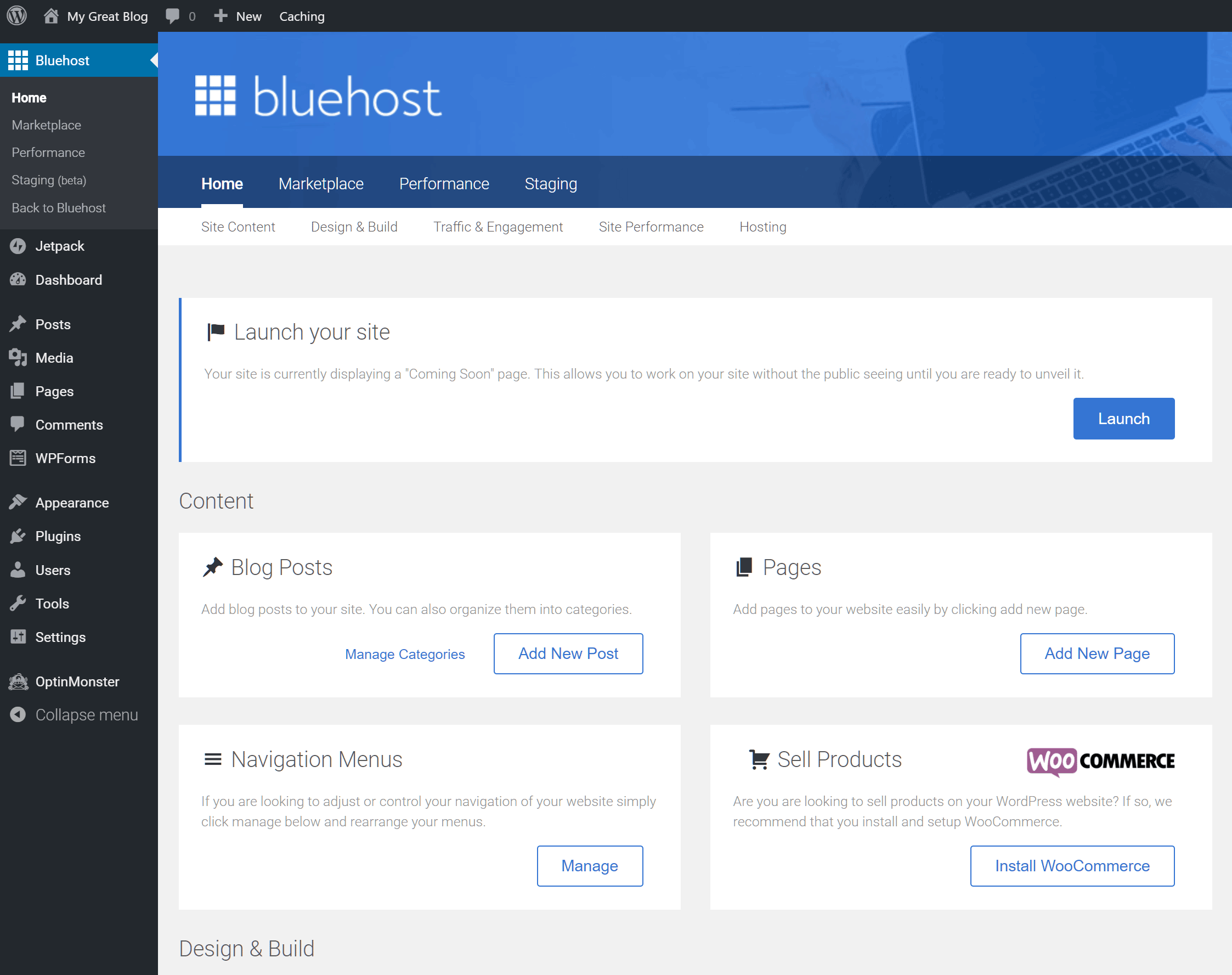 Wordpress Website Solutions Fully Managed Bluehost