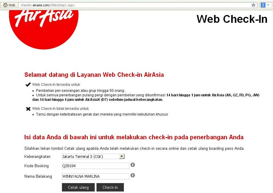 Tips Cara Web Check in Air Asia Winny Marlina Tips Cara Web Check in Air Asia Winny Marlina