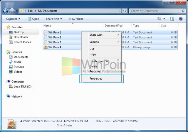 Cara Menyembunyikan File atau Folder di Windows 7 | WinPoin