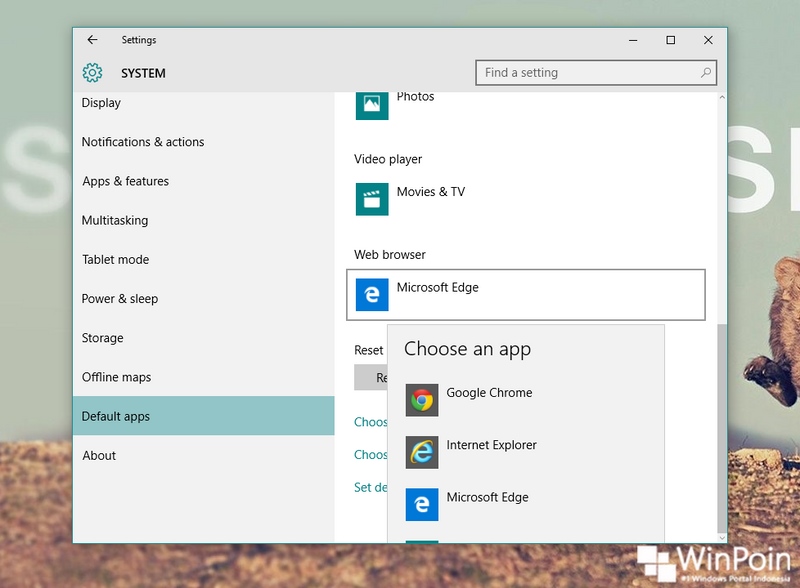 Cara Mengganti Browser Default di Windows 10 | WinPoin