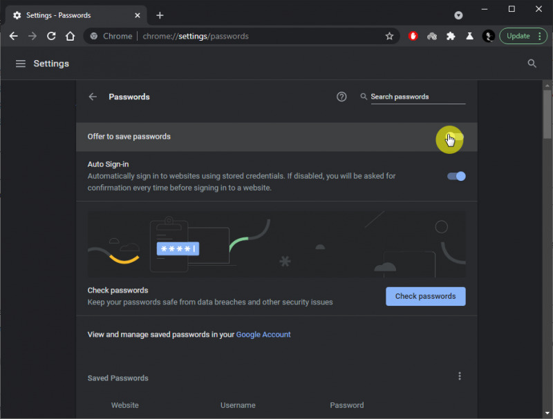 Cara Mematikan Password Manager di Google Chrome WinPoin