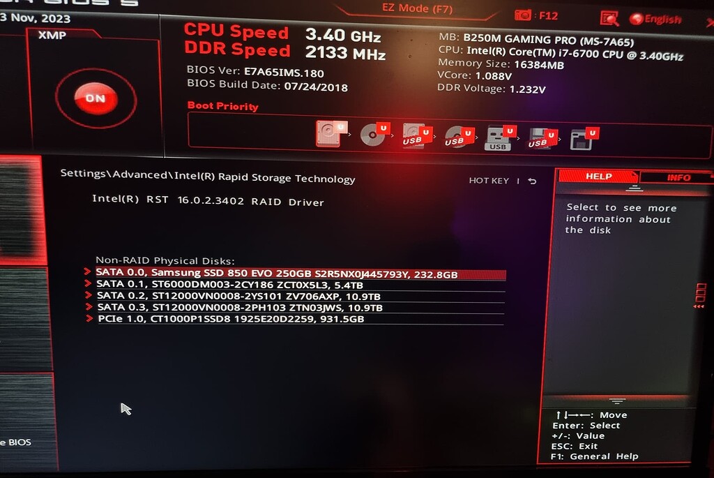 How to set drives as RAID in BIOS? Specific Intel AHCI/RAID Drivers WinRaid Forum