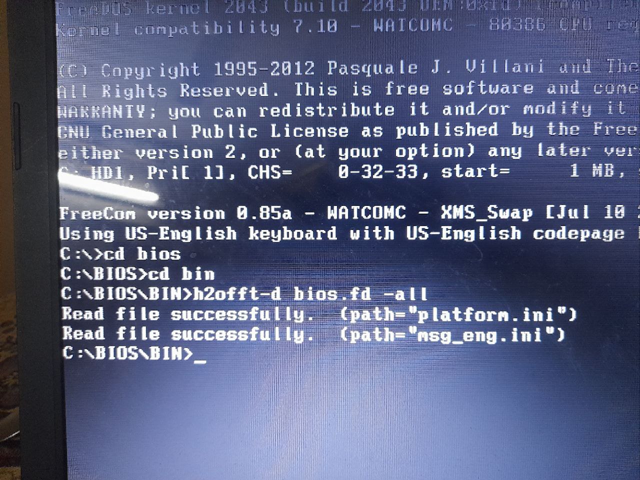[Problem] flashing bios fails with h2offt or flashit (facp not found