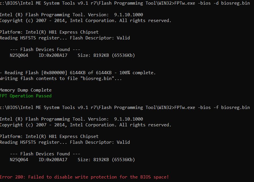 Dell Optiplex 3020 BIOS flashing BIOS Modding Guides and Problems