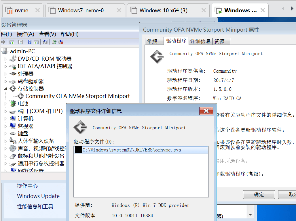 Are there any Generic NVMe Drivers for Virtual NVMe Controllers Windows