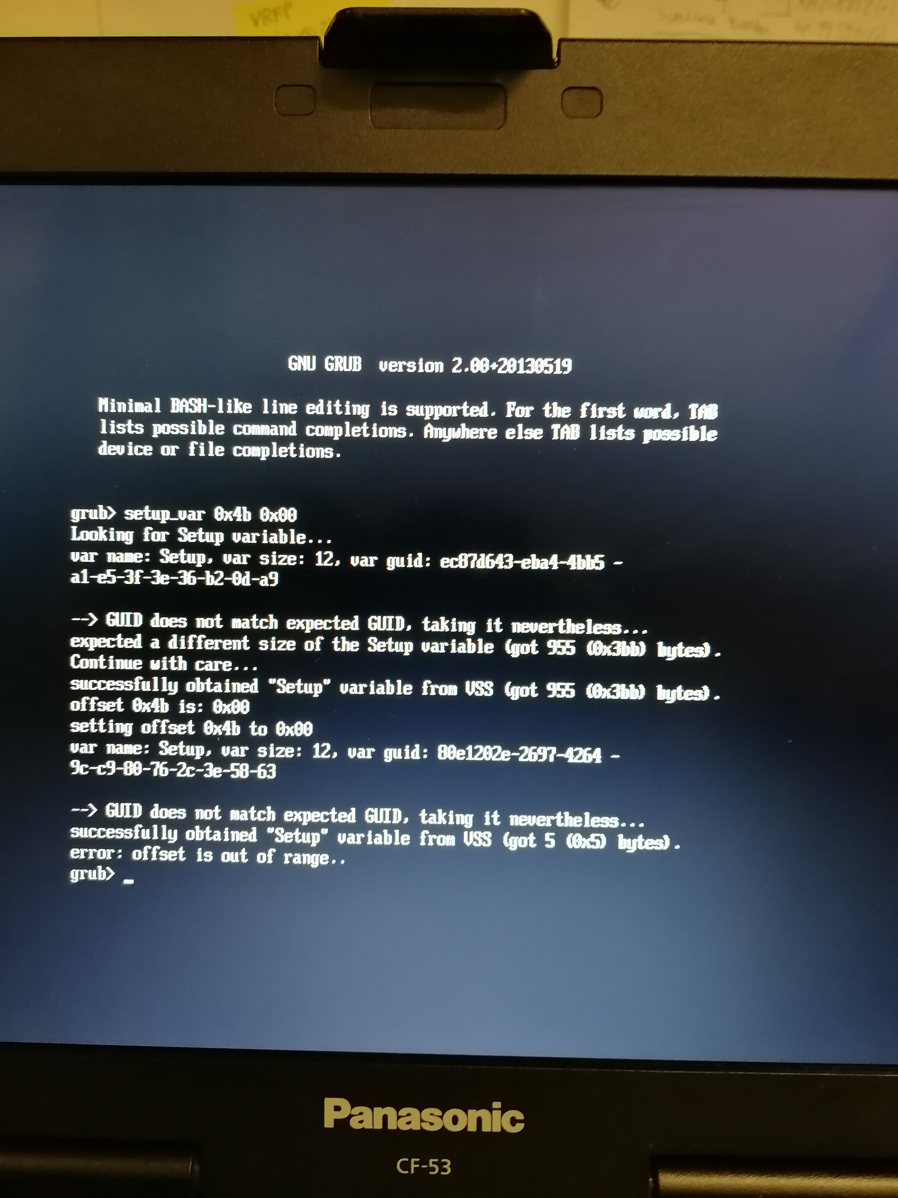 Panasonic cf 53 mk3 unlocking data 6 BIOS Modding Guides and Problems
