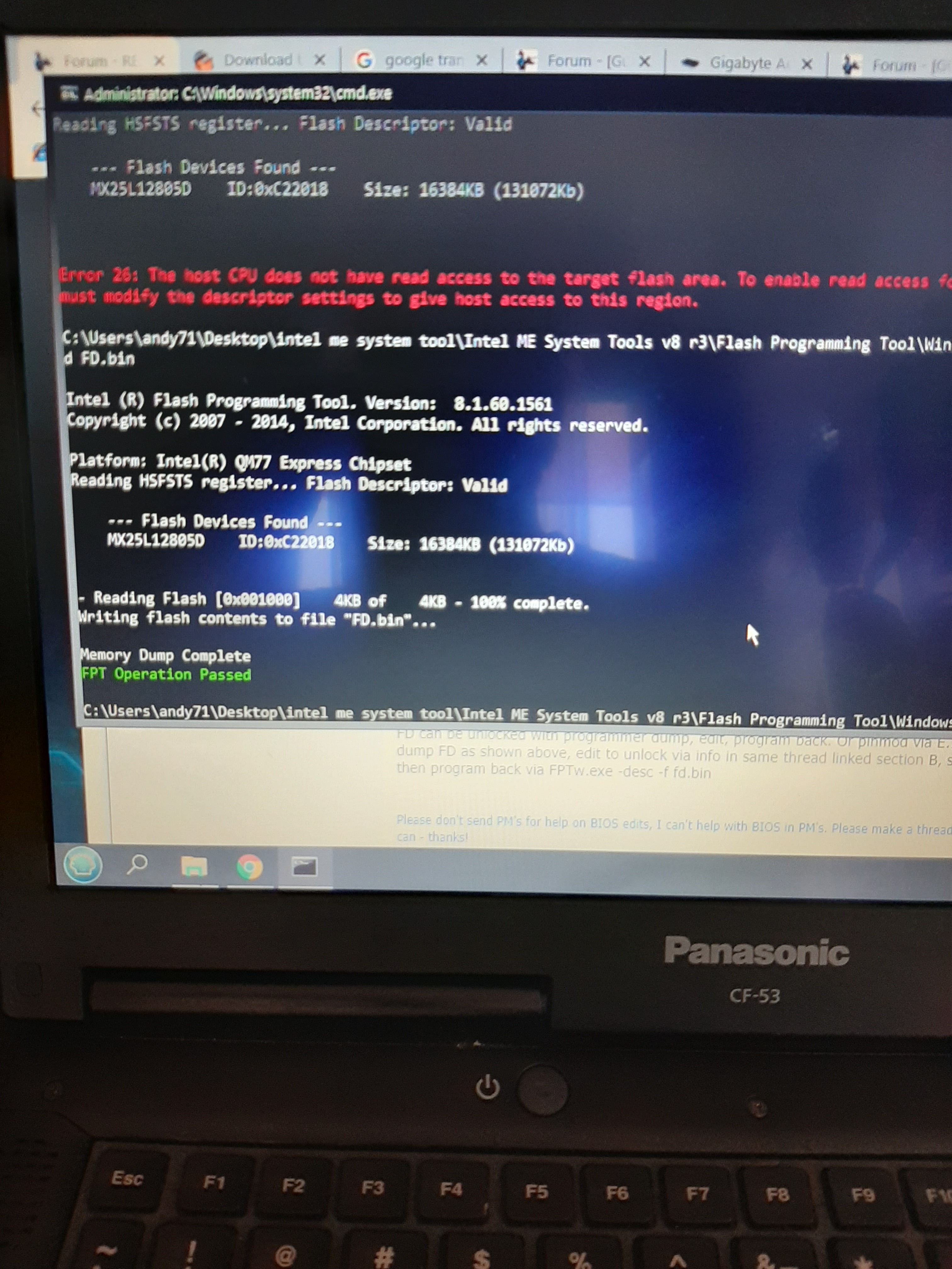 Panasonic cf 53 mk3 unlocking data 6 BIOS Modding Guides and Problems