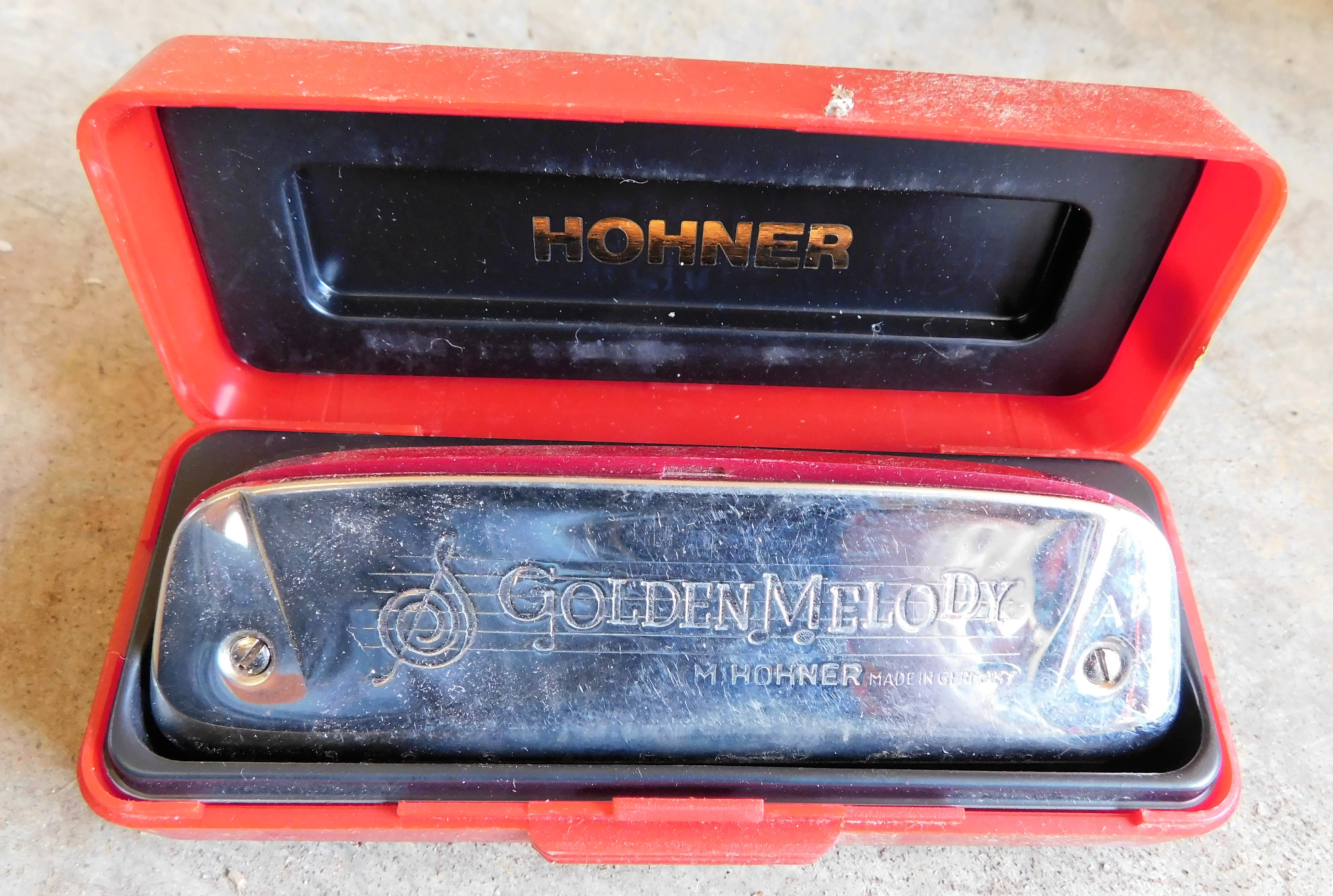 Lot Detail Hohner Golden Melody No. 542 Made in Germany Harmonica in Case