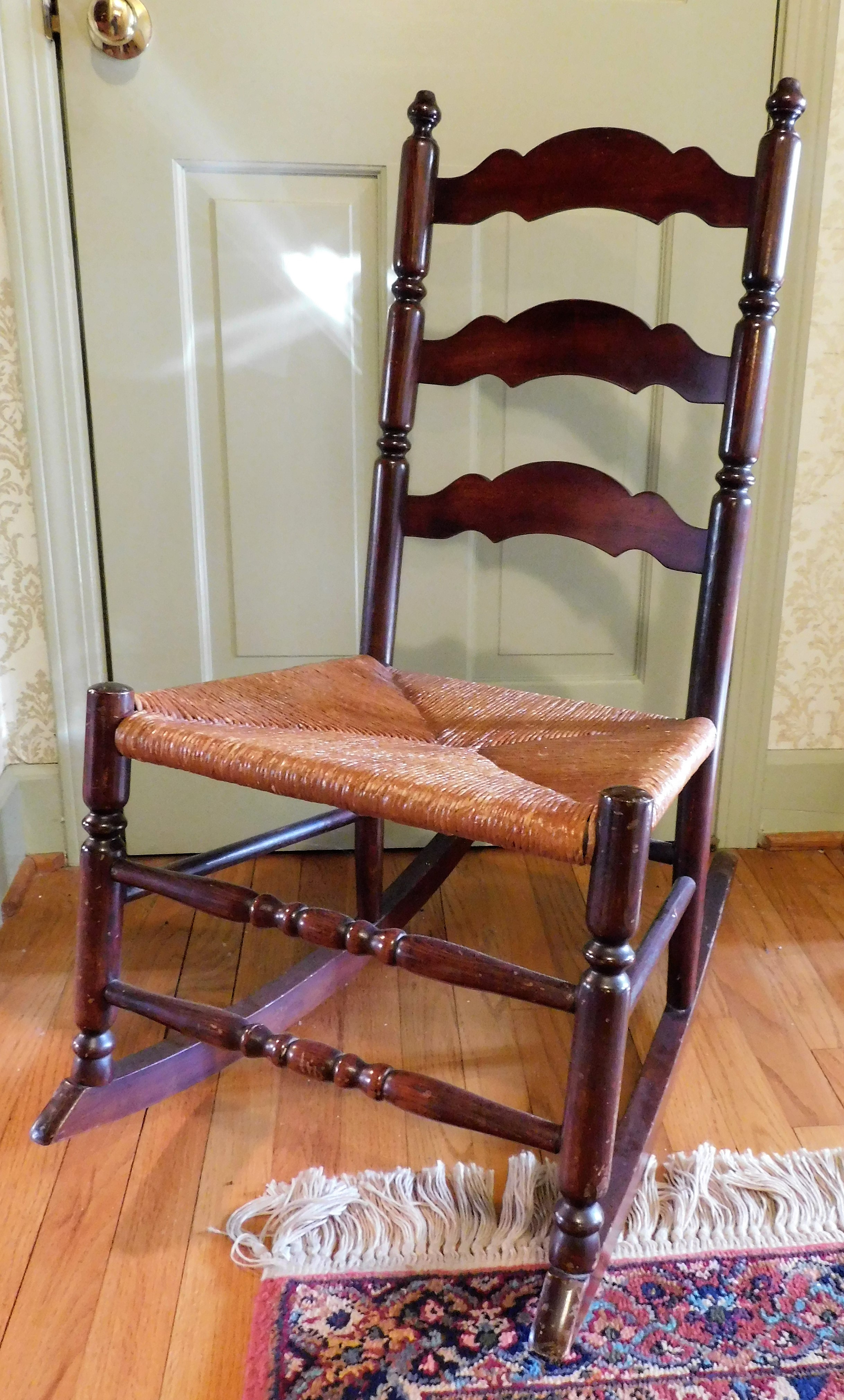 Lot Detail Tell City Chair Company Rush Bottom Rocker Tell City Indiana