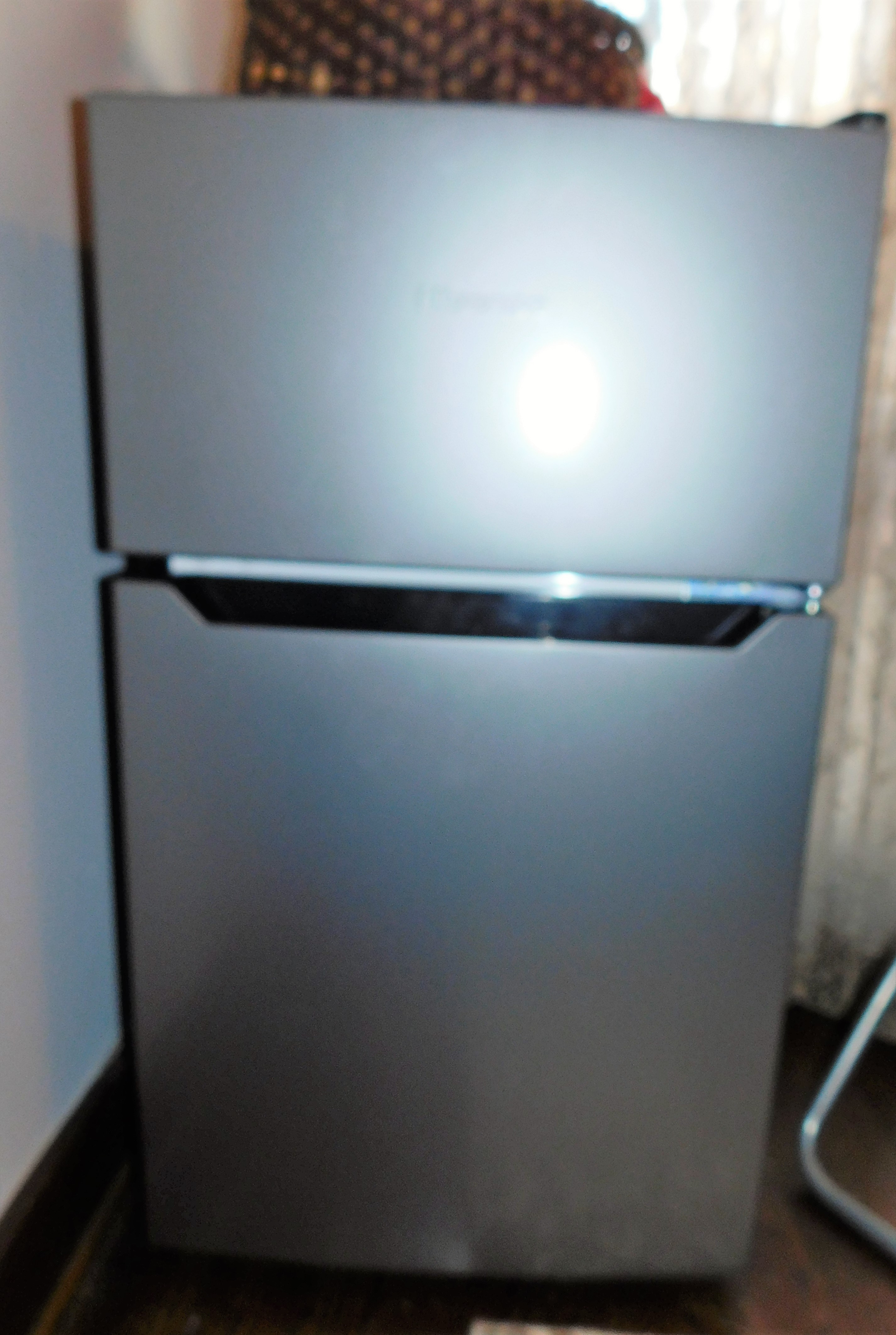 Lot Detail Stainless Steel Hisense Mini Fridge and Freezer 33" tall