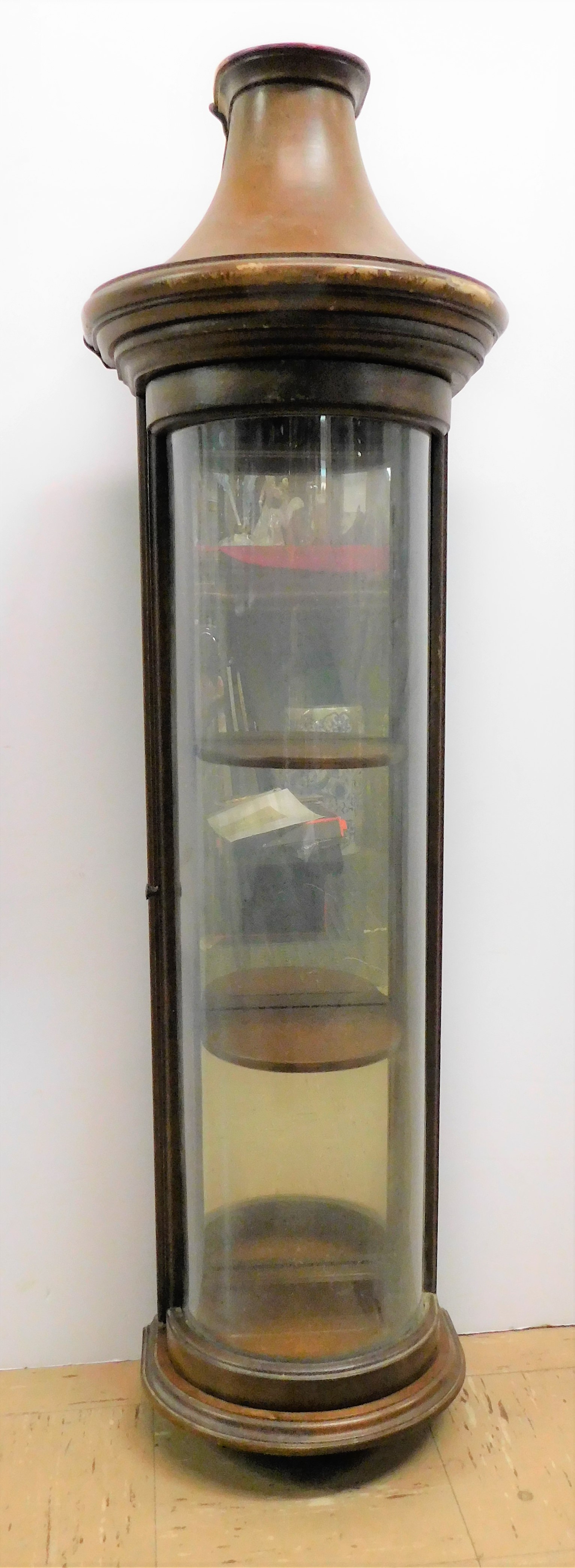 Lot Detail Butler Glass Cylinder Front Hanging Curio 41 1/2