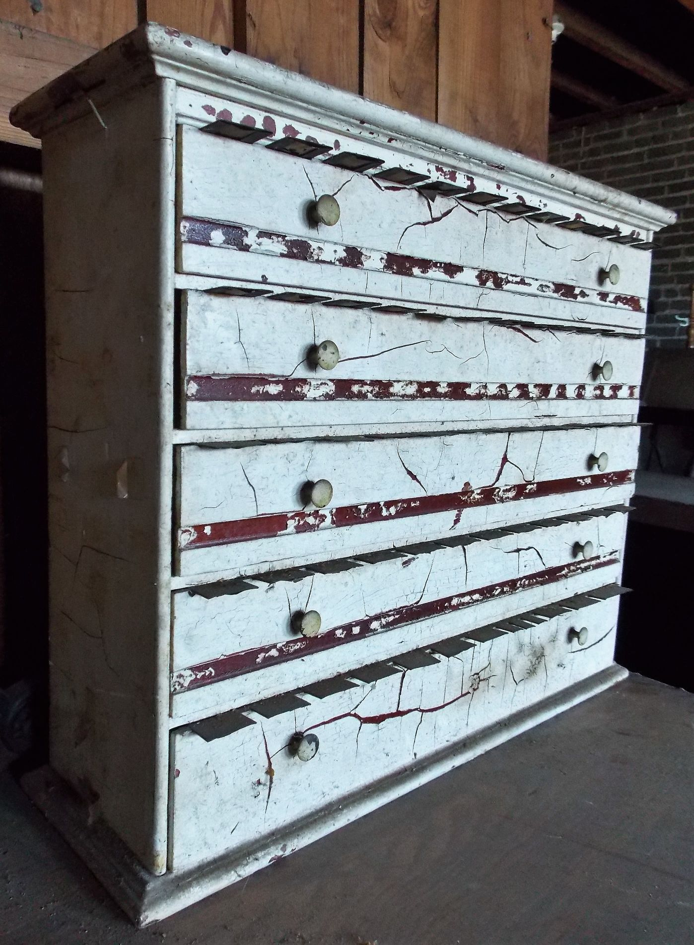 Lot Detail Wooden Pharmacy Label Dispenser With Original