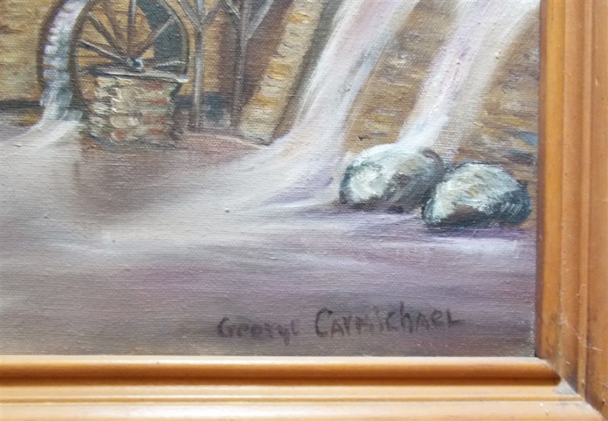 Lot Detail Carmichael Artist Signed Oil on Canvas Painting of