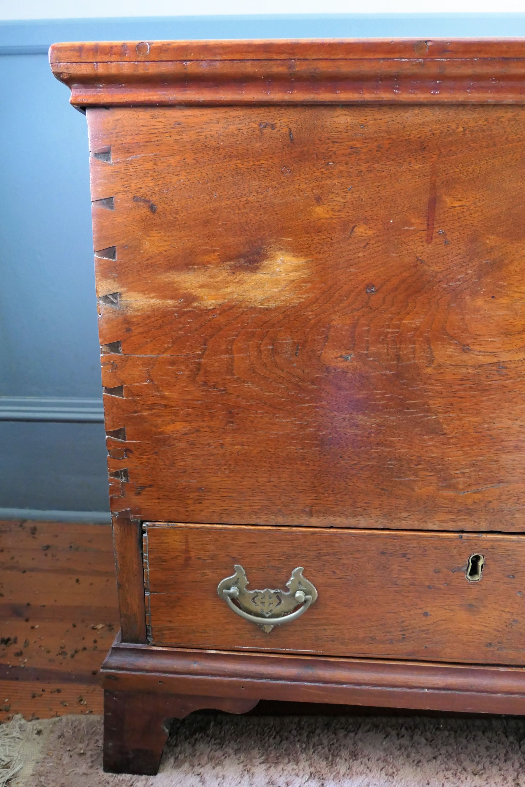 Lot Detail Walnut Dovetailed Case Blanket Chest with 2 Drawers
