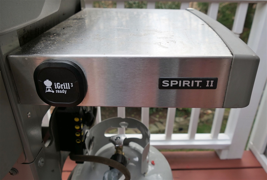 Lot Detail - Weber GS4 Gas Grill - Red Top - With Gas Tank and Cover