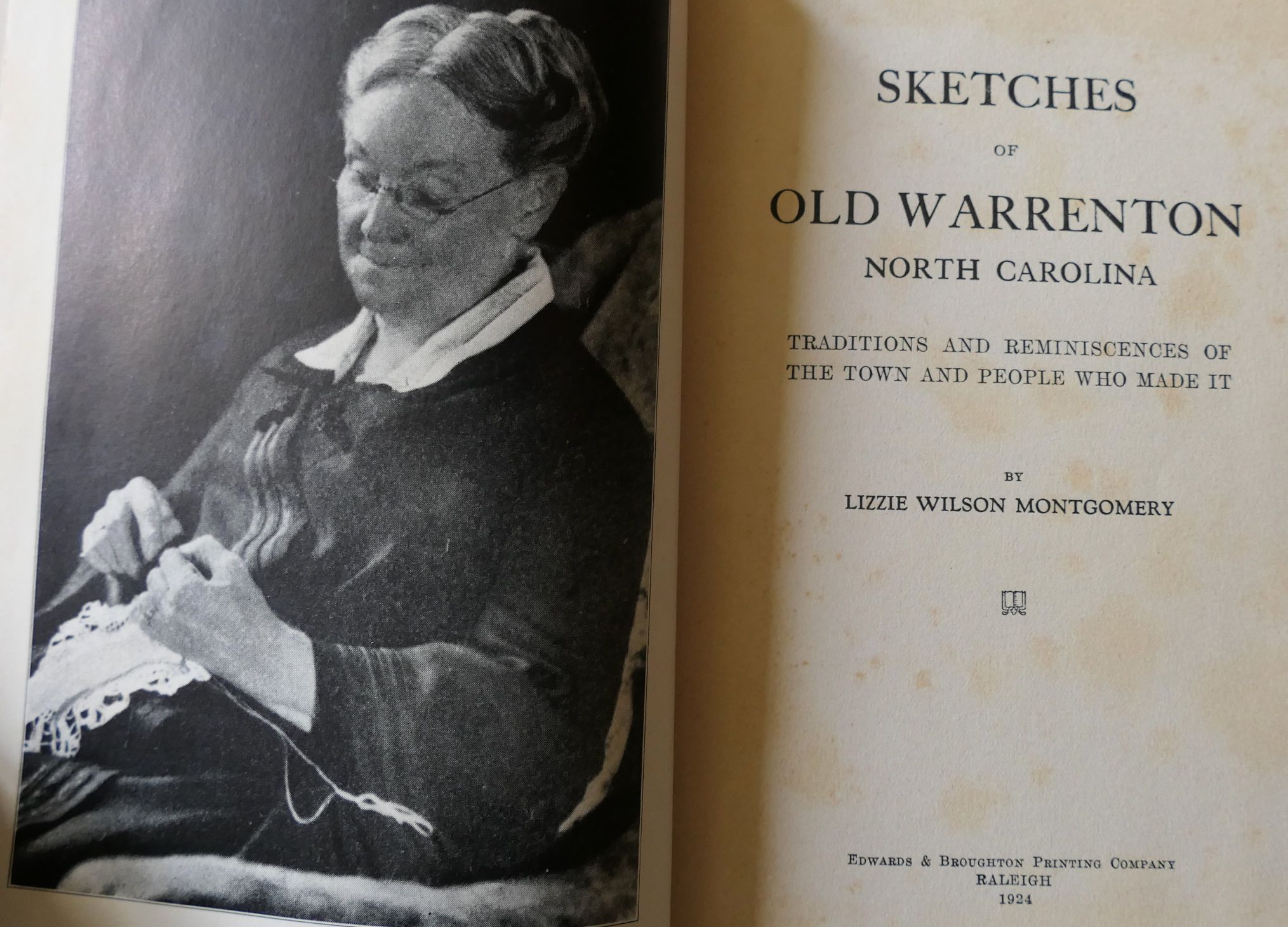 Lot Detail Sketches of Old Warrenton North Carolina by Lizzie Wilson