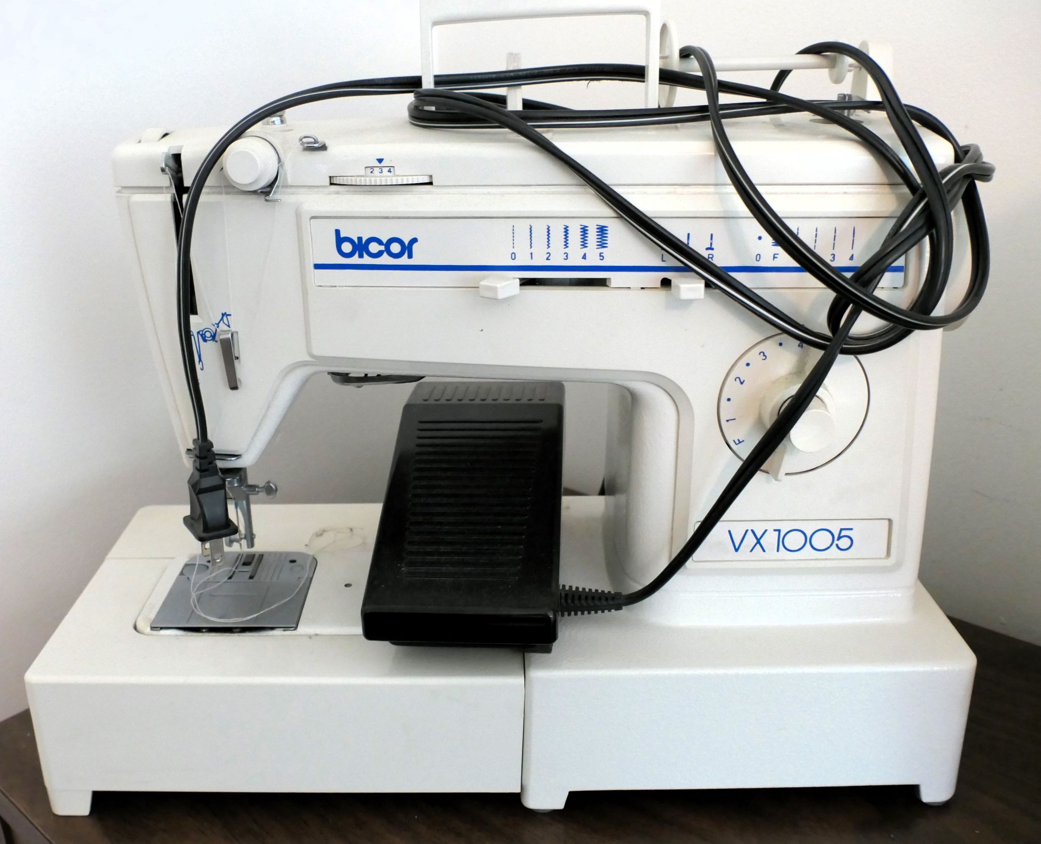 Lot Detail Bicor VX1005 Sewing Machine with Cord and Foot Pedal