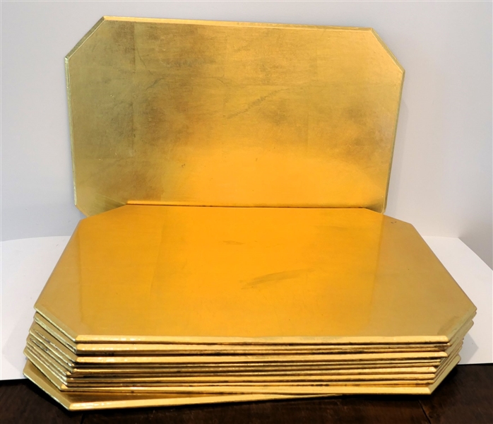 Lot Detail 12 Gold Lacquer Placemats