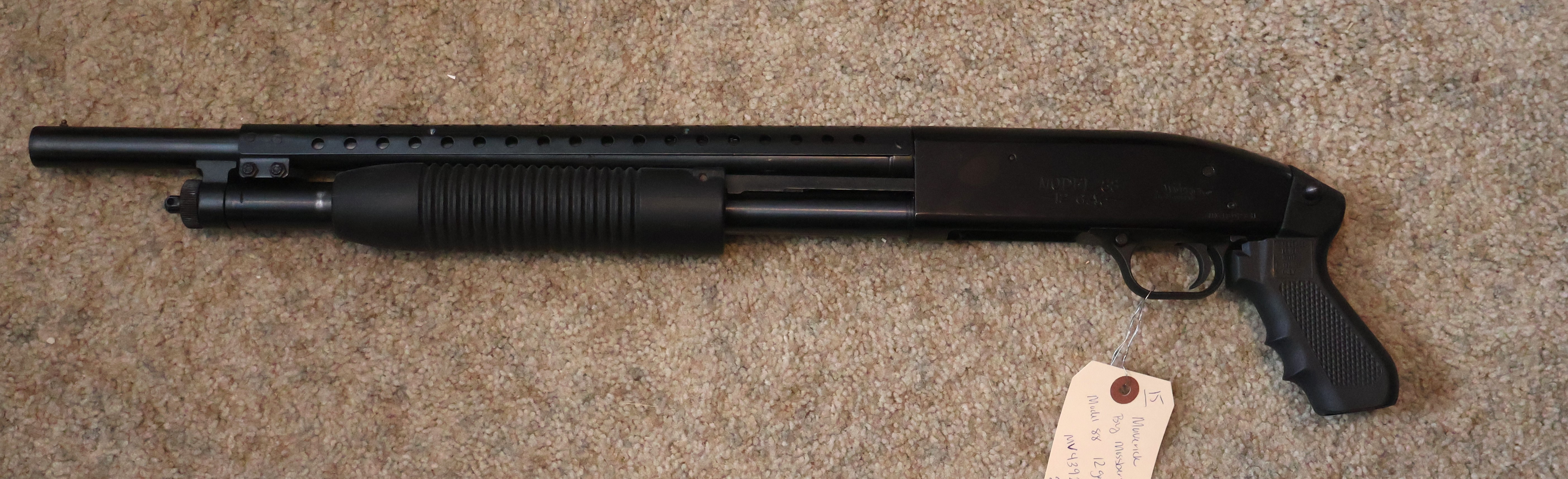 Lot Detail Maverick by Mossberg 12 Gauge Pistol Grip Shotgun
