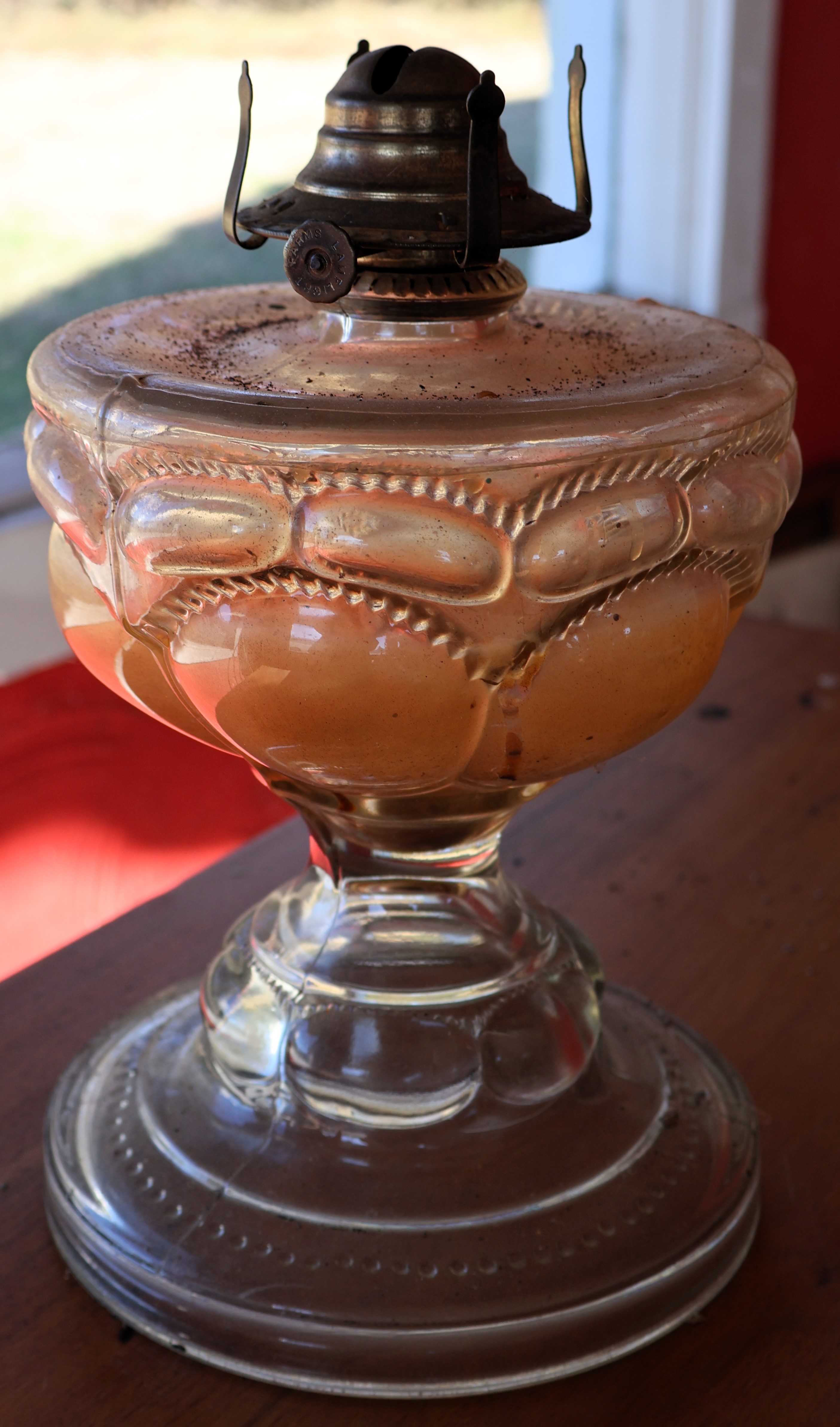 Lot Detail Peanut Oil Lamp Measures 11" Tall