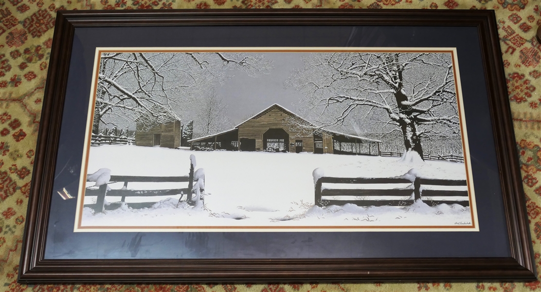 Lot Detail Bob Timberlake "Winter's Gift" Print Framed and Tripple