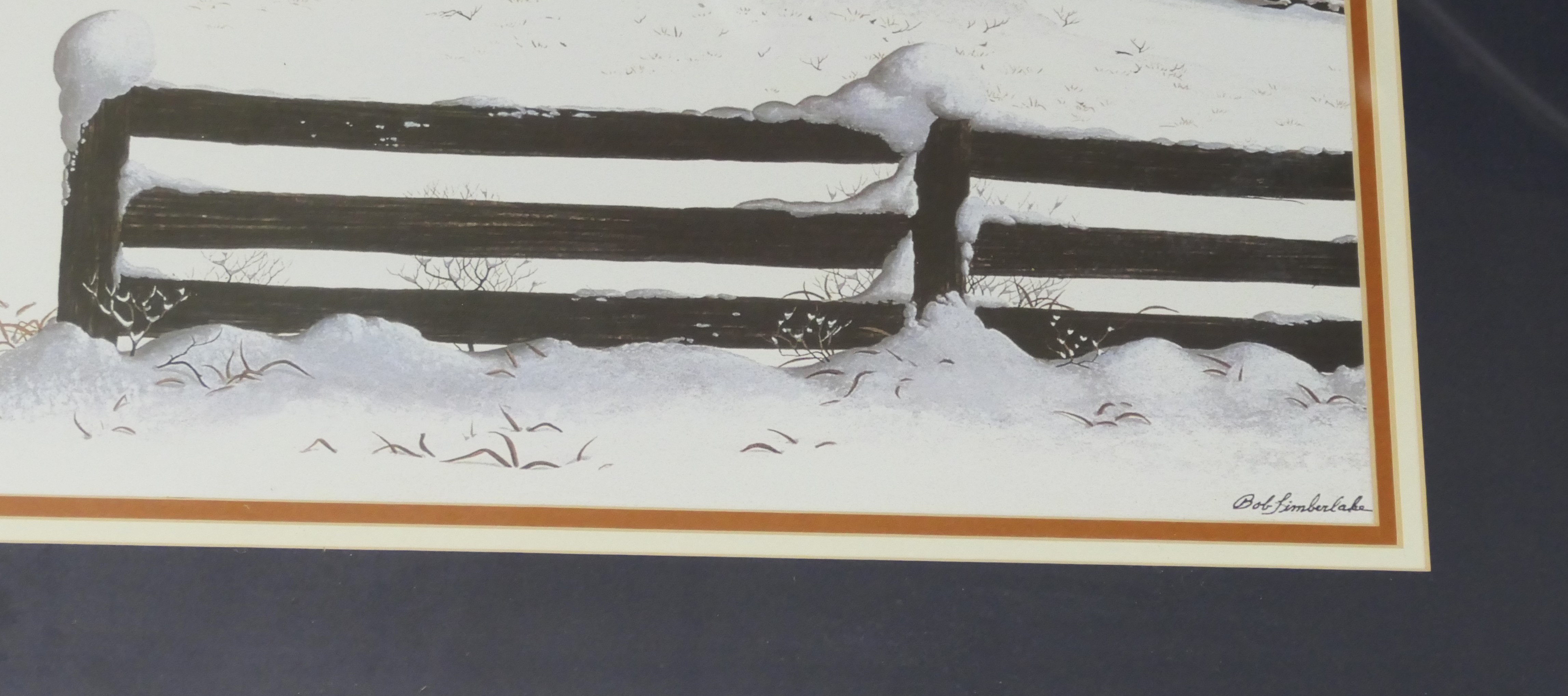 Lot Detail Bob Timberlake "Winter's Gift" Print Framed and Tripple