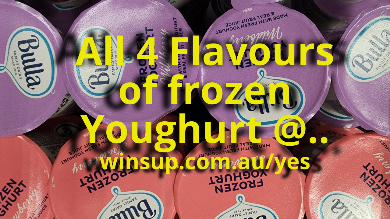 4 new flavours of Frozen Yoghurt Winnellie Supermarket