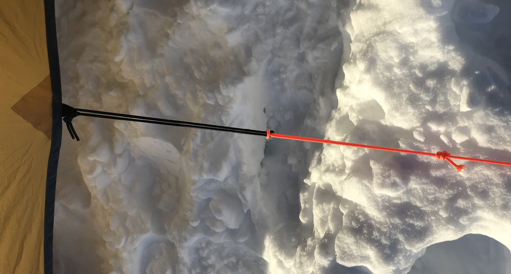 How to Stake a Tent in the Snow Without Tying Knots Winter Backpacking