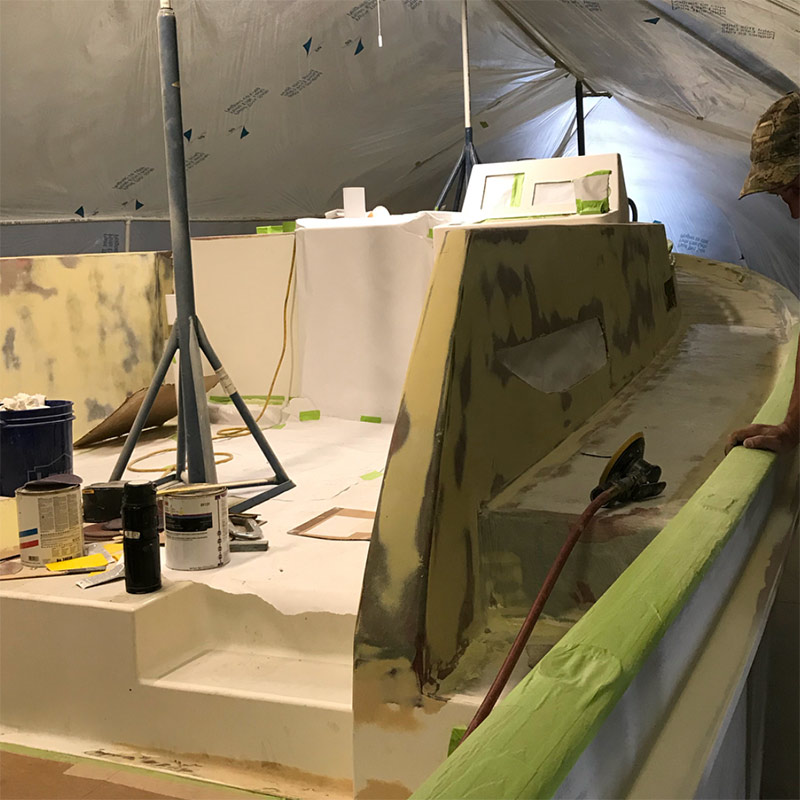 Fiberglass Boat Repair in Brewerton, NY Winter Harbor Marina