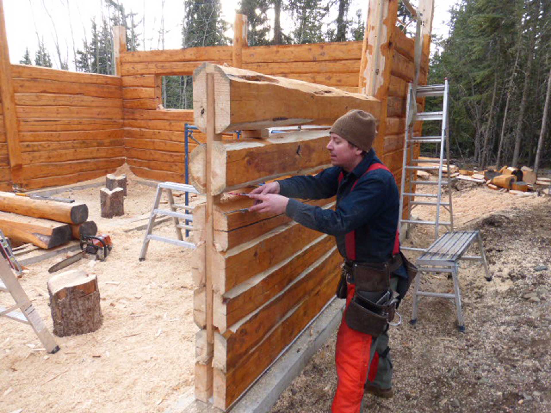 Log Building and Timber Frame Courses Winter Homes