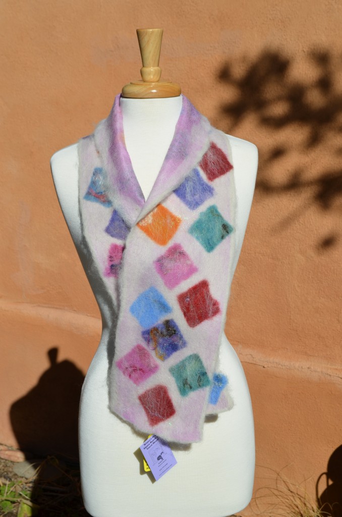 Faux Stained Glass Scarf Winter's Hope Lodge and Alpaca Ranch Store