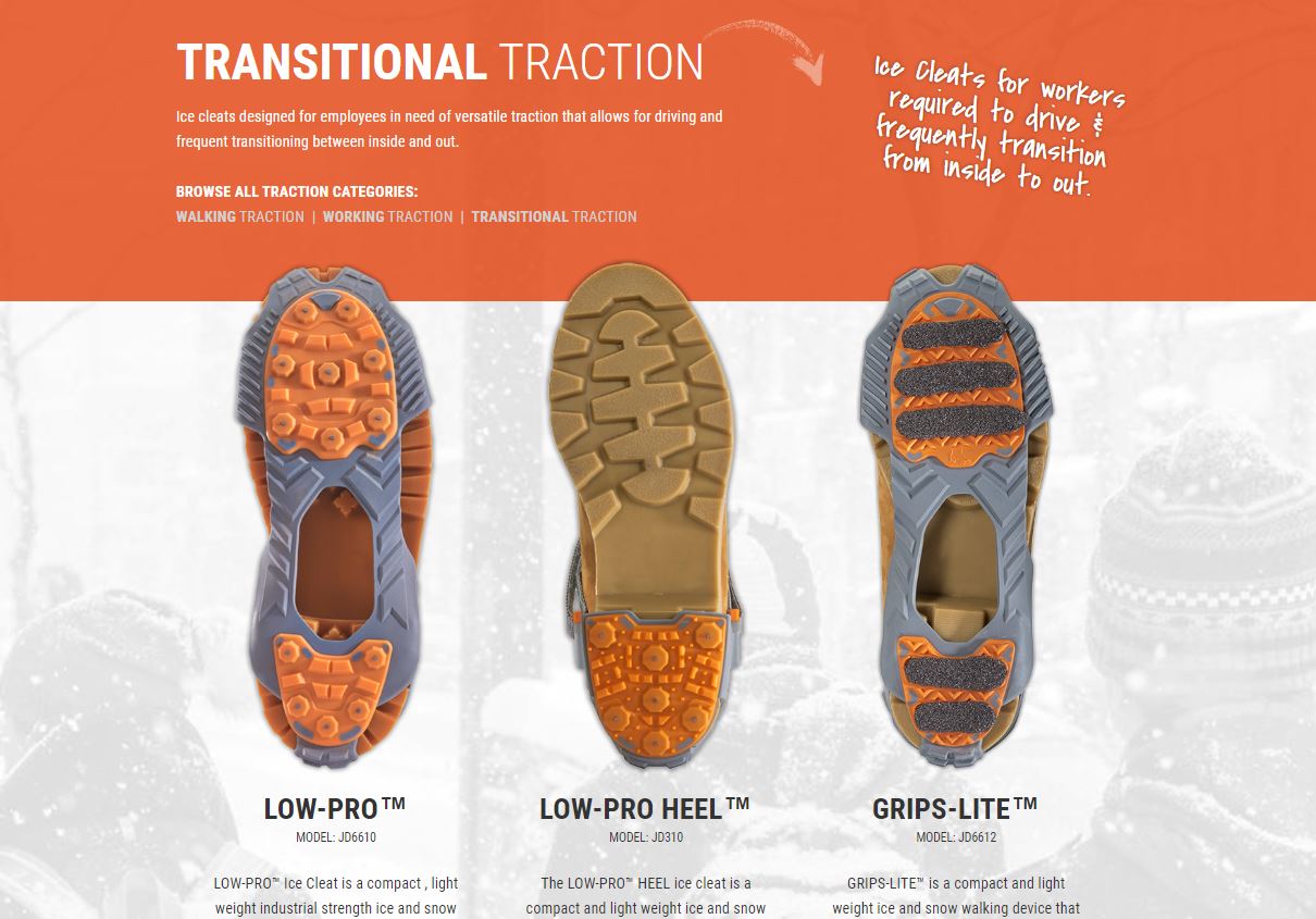 Ice Cleats to Wear Inside & While Driving Transitional Traction