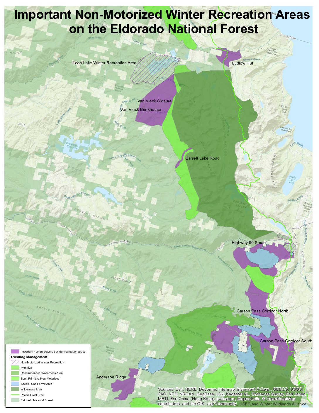 Eldorado National Forest Winter Wildlands Alliance