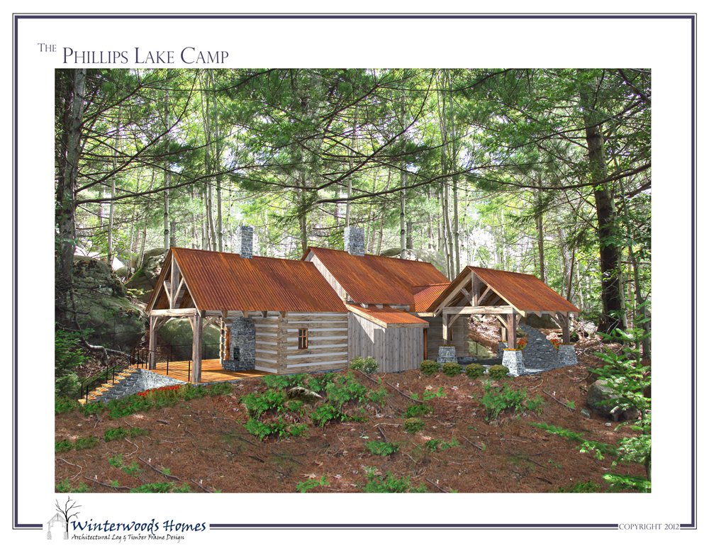 The Phillips Lake Camp Small Cottage Plan Winterwoods Homes