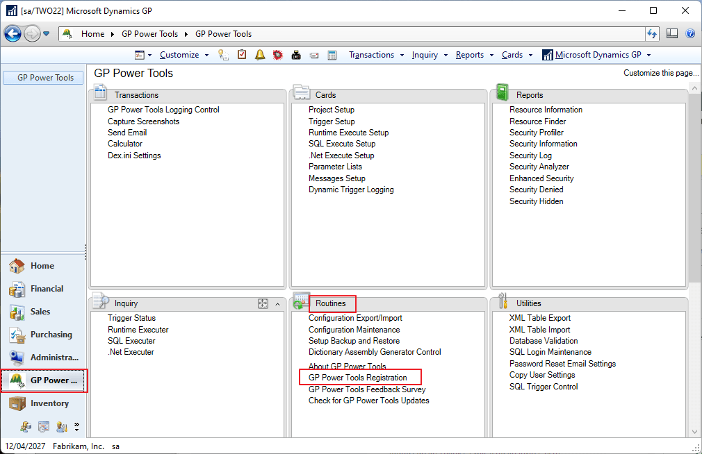 GPPT Where can I find the Registration window? Winthrop Development