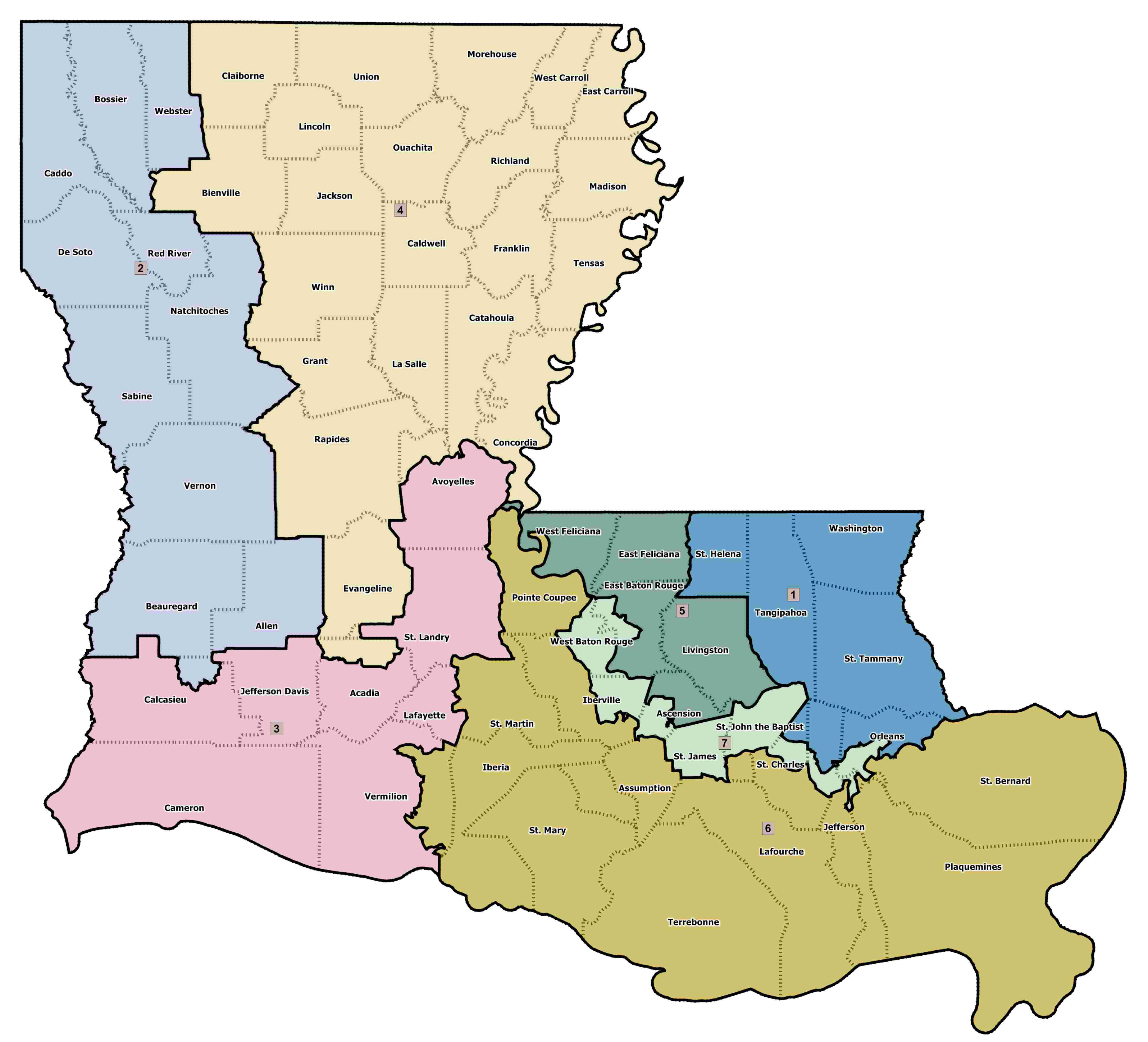 Fantasy redistricting Part II (Louisiana Supreme Court) JMC