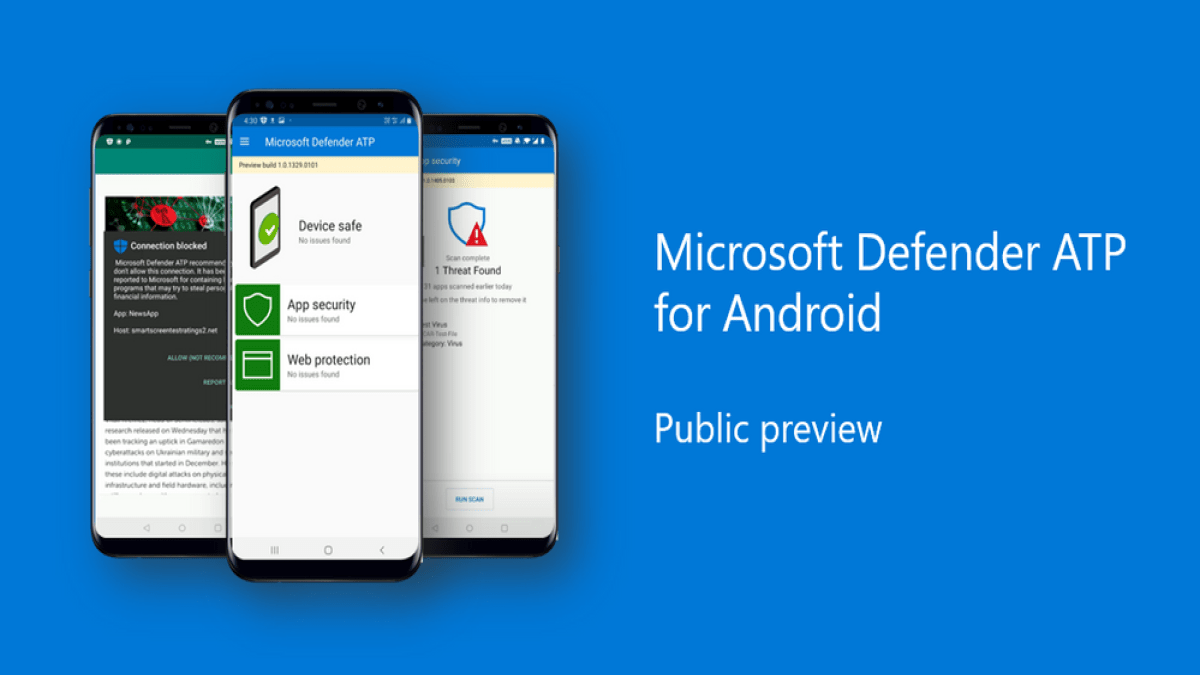 Microsoft Defender Antivirus is now available for Android