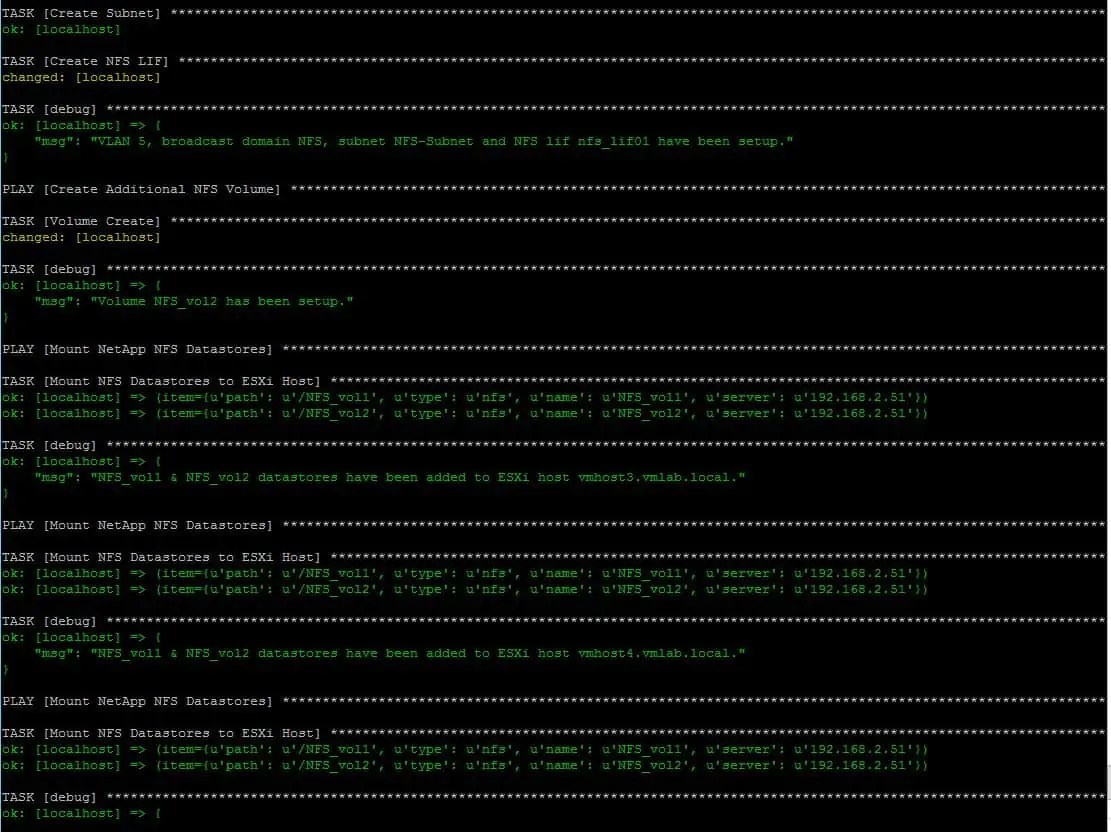 Creating MultiPart Ansible Playbook With Variables NetApp and VMware