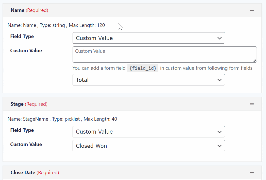 Connecting a Form to Salesforce Wired Impact