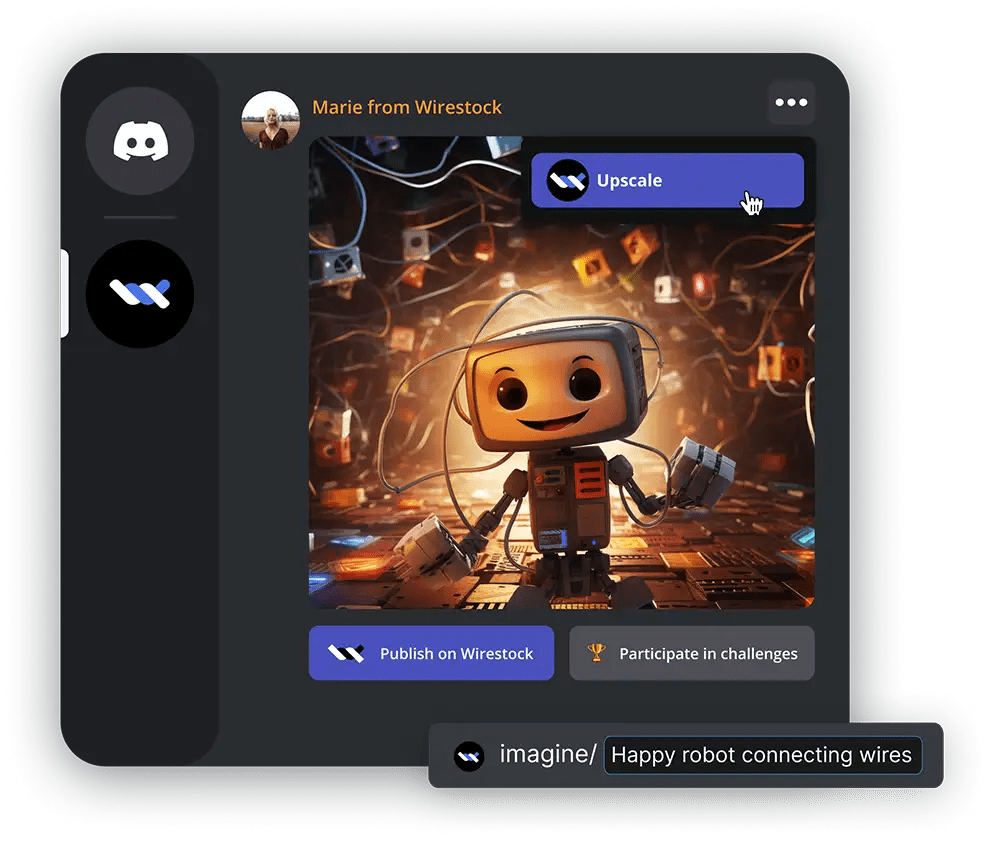 Directly Sell AI Images via Wirestock’s Discord Bot