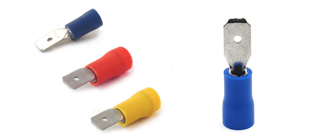 MALE TAB CRIMP SPADE CONNECTORS – Wireteks Int’l Co. (W.A.) Ltd